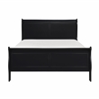 Lexicon Mayville Traditional Wood Queen Sleigh Bed in Black