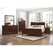 Lexicon Mayville Traditional Wood Full Sleigh Bed in Brown Cherry