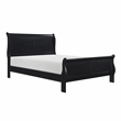 Lexicon Mayville Traditional Wood California King Sleigh Bed in Black