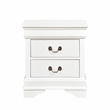 Lexicon Mayville Traditional 2-Drawer Wood Nightstand in White