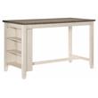 Lexicon Timbre Contemporary Wood Counter Height Dining Table in Antique White