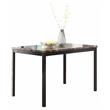 Lexicon Tempe Contemporary Dining Room Table with Faux Marble Top in Black