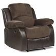 Lexicon Cranley Traditional Microfiber Reclining Chair in Chocolate