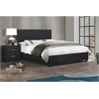Lexicon Lorenzi Contemporary Wood and Faux Leather California King Bed in Black