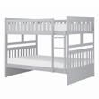 Lexicon Orion Transitional Wood Full over Full Bunk Bed in Gray