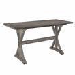 Lexicon Amsonia 5-Piece Wood Counter Height Dining Set in Distressed Gray/Black