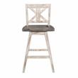 Lexicon Amsonia 5-Piece Wood Counter Height Dining Set in Distressed Gray/White