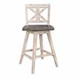 Lexicon Amsonia 5-Piece Wood Counter Height Dining Set in Distressed Gray/White