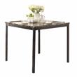 Lexicon Tempe 5-Piece Metal Counter Height Dining Set in Black/Brown