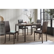 Lexicon Tempe 5-Piece Transitional Metal Dining Set in Black