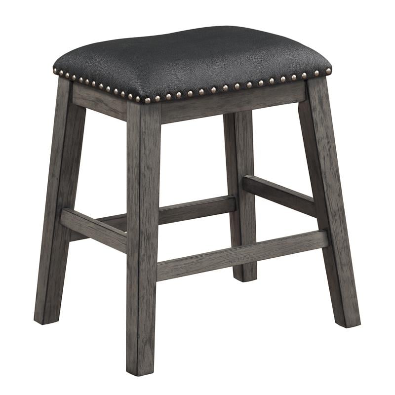 Lexicon Timbre 5-Piece 3-Shelf Wood Counter Height Dining Set in Gray/Black