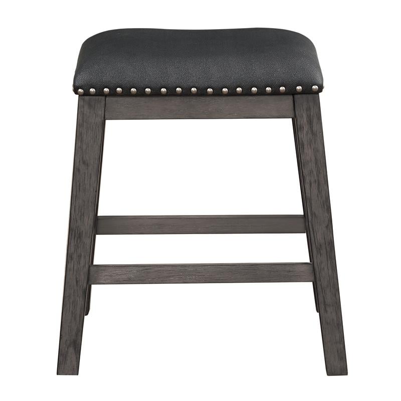 Lexicon Timbre 5-Piece 3-Shelf Wood Counter Height Dining Set in Gray/Black