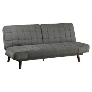 Lexicon Driggs 70&quot Chenille Elegant Lounger with Tufted in Dark Gray