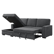 Lexicon Morelia 2-piece Contemporary Fabric Sectional with Left Chaise in Gray