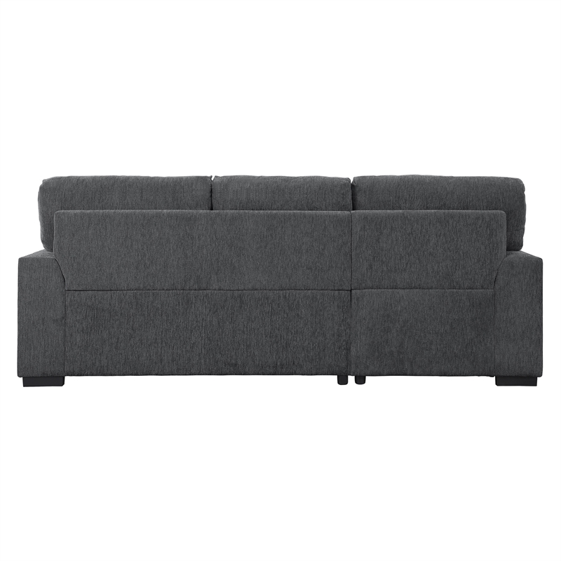 Lexicon Morelia 2-piece Contemporary Fabric Sectional with Left Chaise in Gray