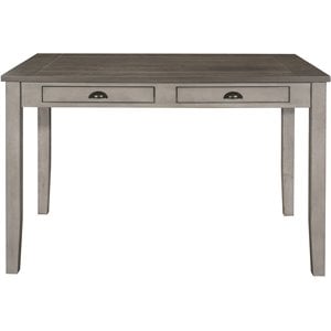 Lexicon Cottage Counter Height Dining Room Table in Brown and Light Gray