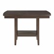 Lexicon Balin Counter Height Wood Dining Table with Lazy Susan in Brown