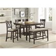 Lexicon Balin Counter Height Wood Bench in Brown