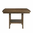 Lexicon Balin Counter Height Wood Dining Table with Lazy Susan in Oak