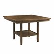 Lexicon Balin Counter Height Wood Dining Table with Lazy Susan in Oak