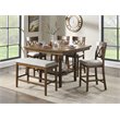 Lexicon Balin Counter Height Wood Bench in Oak