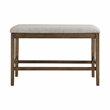 Lexicon Balin Counter Height Wood Bench in Oak