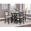 Lexicon Transitional Wood Counter Height Dining Room Table in Brown/Black