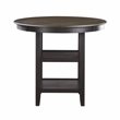 Lexicon Transitional Wood Counter Height Dining Room Table in Brown/Black