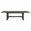 Lexicon Transitional Engineered Wood Dining Room Table in Driftwood Brown