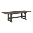 Lexicon Transitional Engineered Wood Dining Room Table in Driftwood Brown