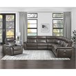 Lexicon Maroni Leather Power Reclining Chair with Power Headrest in Dark Brown