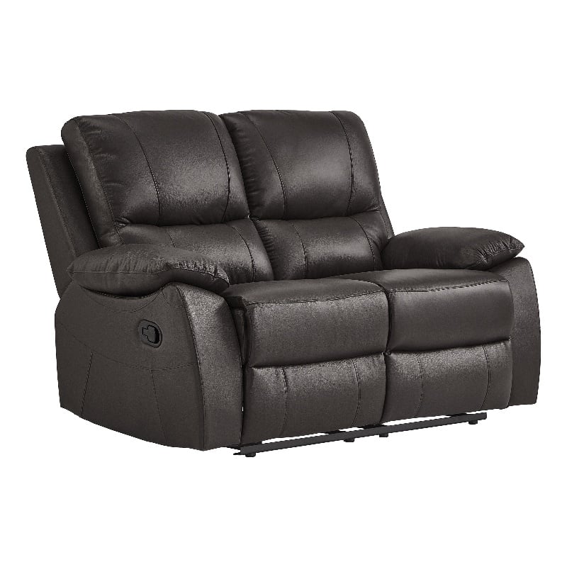 Lexicon Dawson Double Reclining Love Seat in Brown