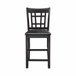 Lexicon Junipero Dark Cherry  finish Counter Height  Upholstery Chair (Set of 2)