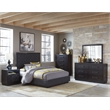 Lexicon Larchmont Wood Nightstand in Charcoal Gray
