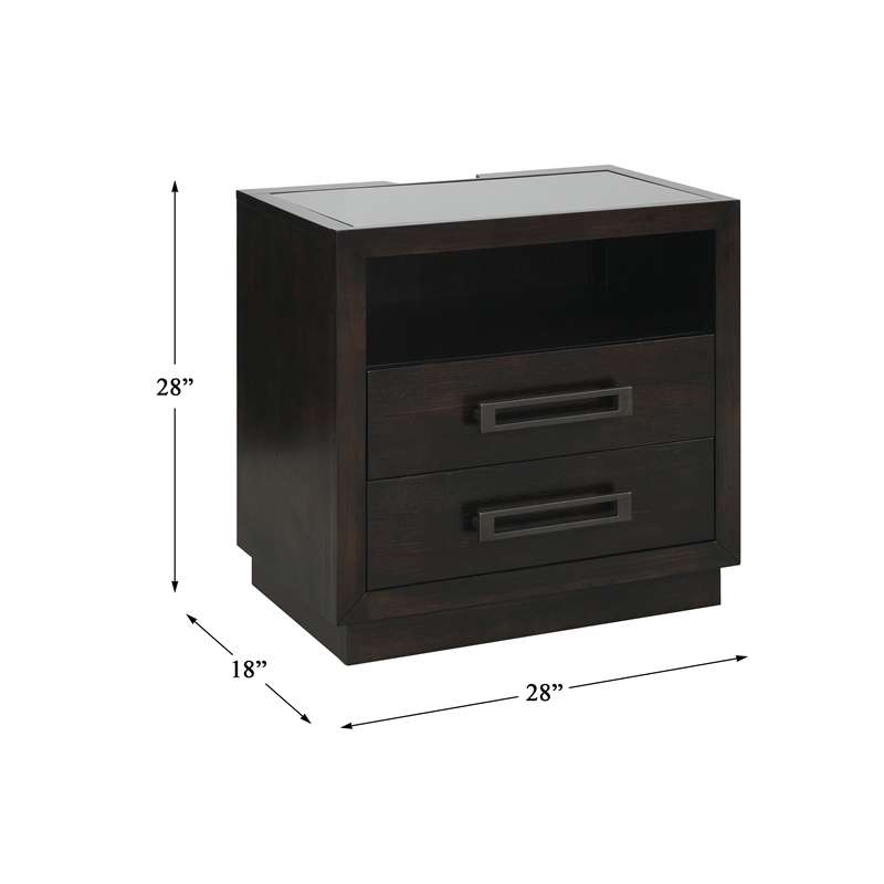 Lexicon Larchmont Nightstand in Charcoal