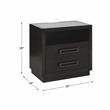 Lexicon Larchmont Wood Nightstand in Charcoal Gray