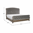 Lexicon Rachelle Queen Bed in Weathered Pecan/Gray
