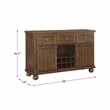 Lexicon Contemporary Wood and MDF Board Dining Room Server in Cherry