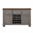 Lexicon Contemporary Wood and MDF Board Dining Room Server in Gray