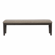 Lexicon Traditional Wood Dining Room Bench in Wire Brushed Brown