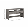 Lexicon Traditional Wood and MDF Board Dining Room Server in Gray