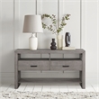 Lexicon Traditional Wood and MDF Board Dining Room Server in Gray
