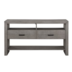 Lexicon Traditional Wood and MDF Board Dining Room Server in Gray