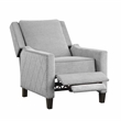 Lexicon Banks Fabric Upholstered Push Back Recliner in Gray Color