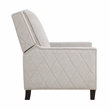 Lexicon Banks Fabric Upholstered Push Back Recliner in Sand Color
