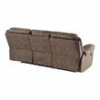 Lexicon Aram Microfiber 2-Piece Upholstered Manual Reclining Sofa Set in Brown