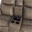 Lexicon Aram Microfiber 2-Piece Upholstered Manual Reclining Sofa Set in Brown