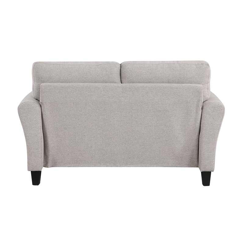 Lexicon Ellery Textured Fabric 2-Piece Upholstered Sofa Set in Sand Brown