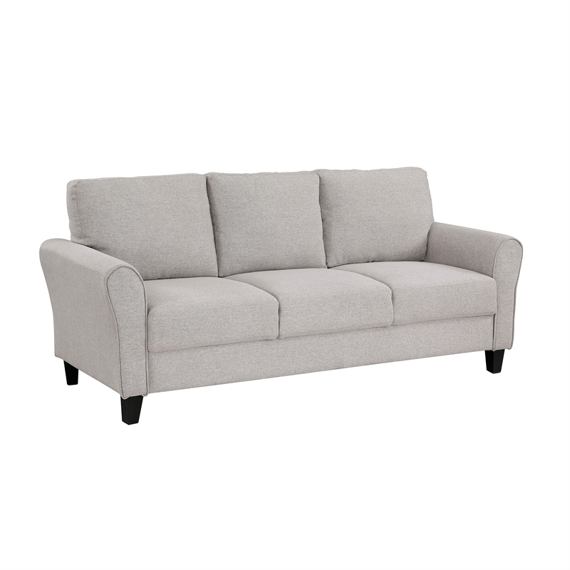 Lexicon Ellery Textured Fabric 2-Piece Upholstered Sofa Set in Sand Brown