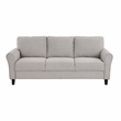 Lexicon Ellery Textured Fabric 2-Piece Upholstered Sofa Set in Sand Brown